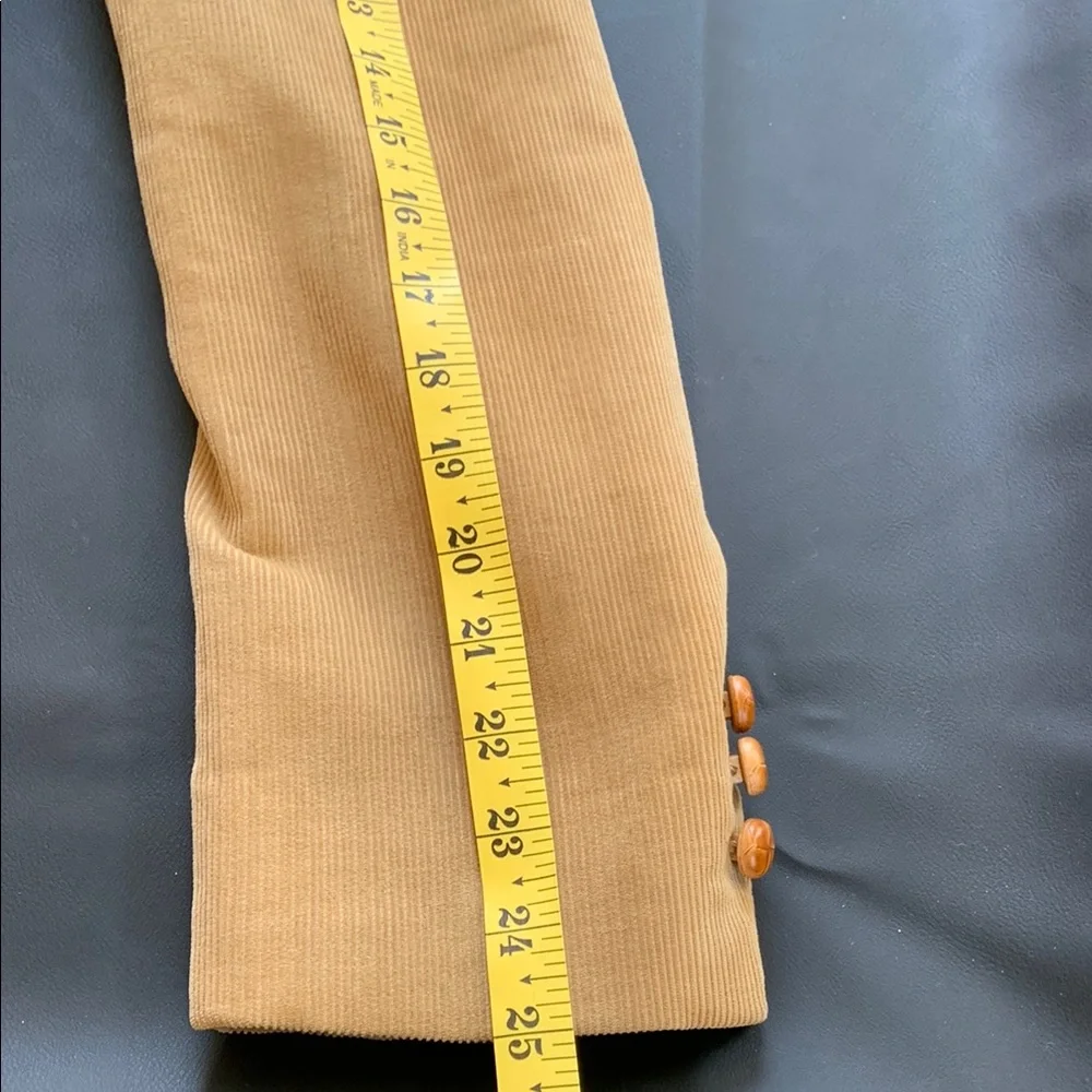 Vintage John Peel Tan Corduroy Sport Coat Blazer 44L Men’s Classic Preppy